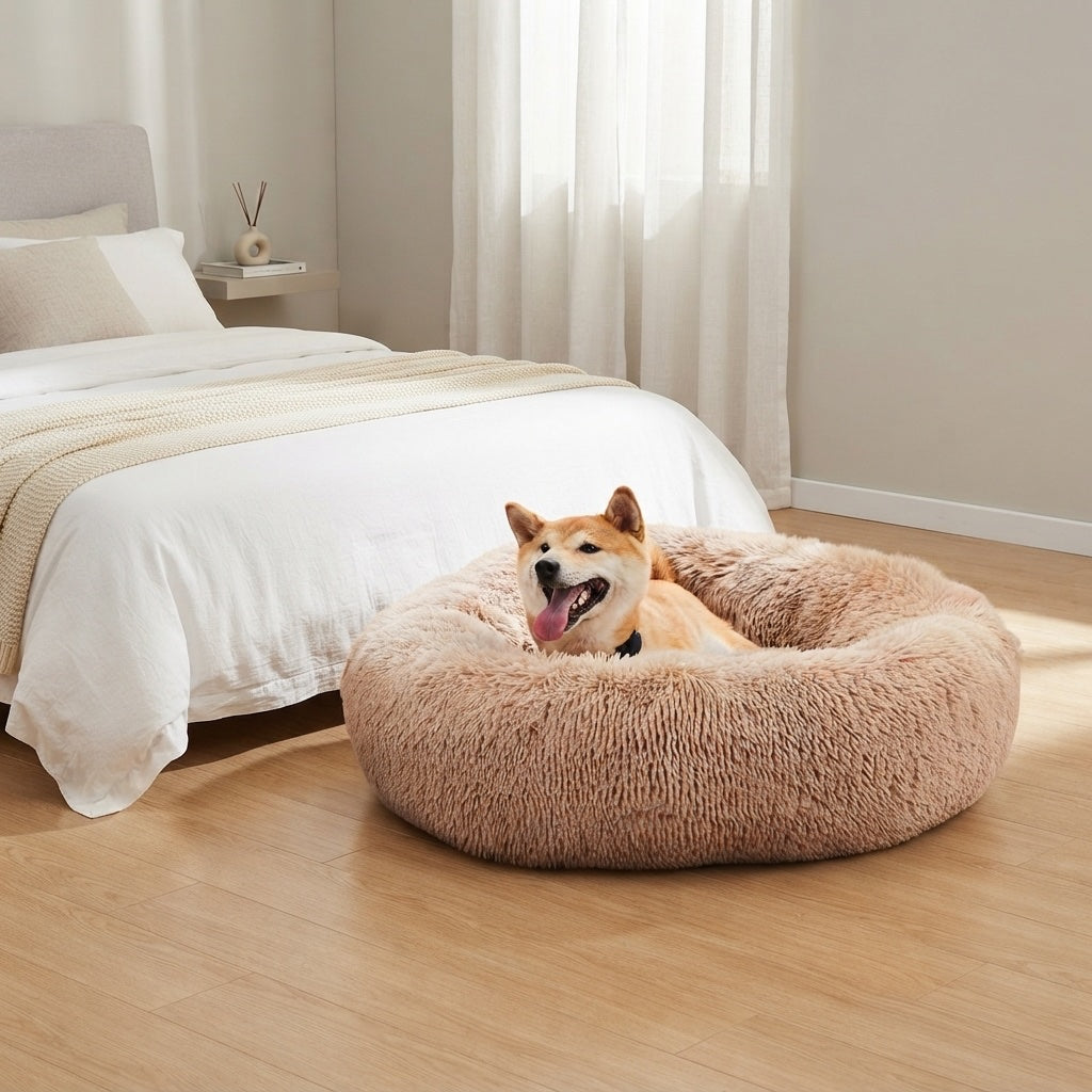 CalmCurl calming donut bed bedroom